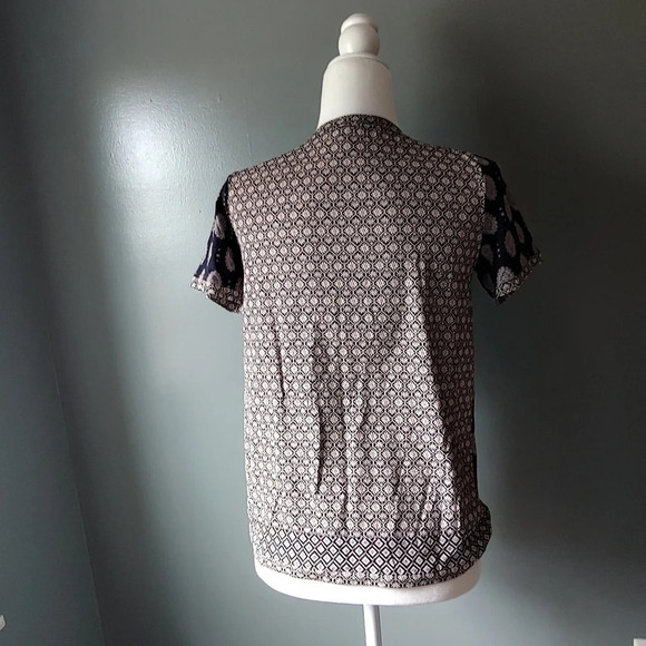 J. Crew Medallion Print Perfect Tee - Picture 4 of 5